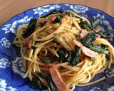 ランチに簡単ベーコンとほうれん草のパスタ作り方8写真