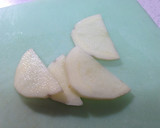 簡単★ジャガイモと長ネギの味噌汁作り方1写真