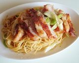 ローソンのグリルチキンで和風パスタ作り方6写真