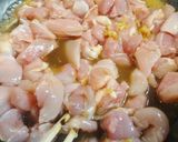 新牛蒡と鶏肉の炊き込みご飯作り方5写真