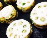 材料3つ!餃子の余りでレンコン挟み焼き作り方2写真