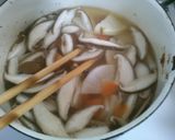 朝食！ 大根 人参と 油揚げの お味噌汁作り方5写真