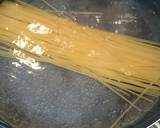 シチューリメイク＊カルボナーラ風パスタ作り方3写真