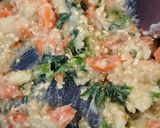 シチューリメイク*カルボナーラ風パスタ作り方7写真