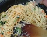 シチューリメイク＊カルボナーラ風パスタ作り方9写真