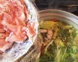 出汁でおいしい☆豚しゃぶ鍋作り方7写真