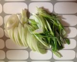 スープジャー＊手抜き中華葱スープ作り方1写真