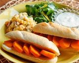 朝食♡柿とクリチと生ハムのカスクルート作り方6写真