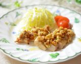 蜂蜜塩レモンで♫ささ身の胡桃チーズ焼き✿作り方7写真