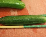高級割烹風！蛇腹胡瓜のごま油和え☆作り方1写真