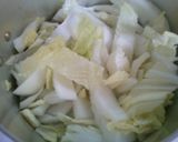 白菜 豆腐 挽き肉の 煮物 ~肉豆腐風~作り方3写真