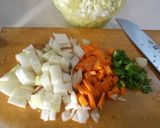 野菜たっぷり❀白菜のミネストローネ作り方1写真