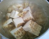 白菜 豆腐 挽き肉の 煮物 ~肉豆腐風~作り方5写真