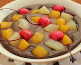 フルーツとチョコのクラフティ【天狗缶詰】作り方3写真