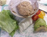 カフェランチ♡照り焼きソースでロコモコ丼作り方1写真