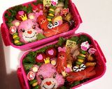 ケアベア♡キャラ弁♡くまさん♡ピンク作り方3写真