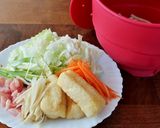 レンジでつくる、ポカポカしょうがうどん作り方2写真