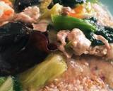 中華あんかけ♡おこげご飯〜旬の縮み雪菜作り方7写真