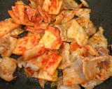 簡単なのに美味！目玉焼きのせ豚キムチ♪作り方4写真