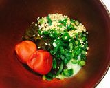 即席ヘルシー!昆布茶deもずく梅スープ作り方2写真