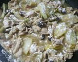 簡単★白菜と豚肉のゴマ油が香る中華炒め★作り方5写真