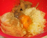 バレンタインディナー♡鶏ごぼうハンバーグ作り方3写真