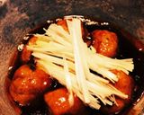 お鍋リメイク♡簡単肉だんごの甘酢あん♡作り方4写真