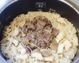 牛肉ときのこの炊き込みごはん作り方3写真