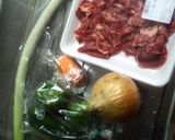 牛肉ピーマン玉ねぎ作り方1写真