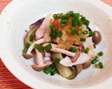 さっぱりヘルシー！なすと豚肉のおろし和え作り方6写真