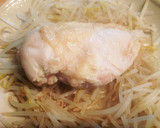 簡単！柔らか鶏胸肉ともやしのネギダレ作り方9写真