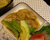 鶏肉のﾏｽﾀｰﾄﾞｿｰｽ ｱﾎﾞｶﾄﾞ添作り方5写真