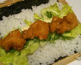 節分☆恵方巻！太巻き寿司♪鶏唐揚げ作り方4写真