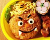 節分キャラ弁＊赤おにさんオムライス風作り方8写真