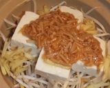 蒸し湯豆腐～もやしとなめたけで～作り方1写真