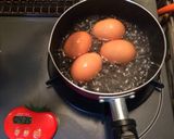 少ない水でゆで卵作り方3写真