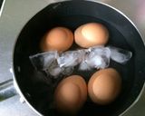 少ない水でゆで卵作り方5写真