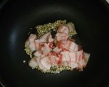 旨い！豚肉と高菜のペペロンチーノ作り方3写真