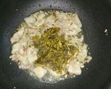 旨い！豚肉と高菜のペペロンチーノ作り方4写真