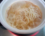 油揚げと豆苗のみぞれ鍋風にゅうめん作り方3写真