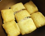 大豆たんぱくたっぷり、油揚げでがんも風作り方9写真