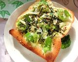 海苔香る❀ﾌﾞﾛｯｺﾘｰ茎の和トースト作り方6写真