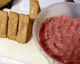 厚揚げのミンチはさみ煮作り方2写真