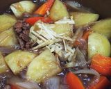 生姜香るこってり肉じゃが。ネギだく!作り方3写真