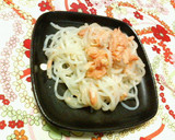 胡麻風味☆簡単一品♪白滝の塩鮭炒め作り方4写真