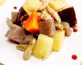 鶏肉じゃがいも人参ごぼう椎茸のうま煮作り方8写真