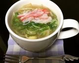 *食事系生姜香る豆モヤシと玉ねぎ味噌汁*作り方2写真