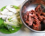 牛肉とエリンギのオイスターソース炒め♪作り方1写真