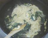 たっぷりほうれん草と玉子のパスタ♪作り方5写真