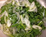 春菊とセロリの香味野菜サラダ作り方2写真